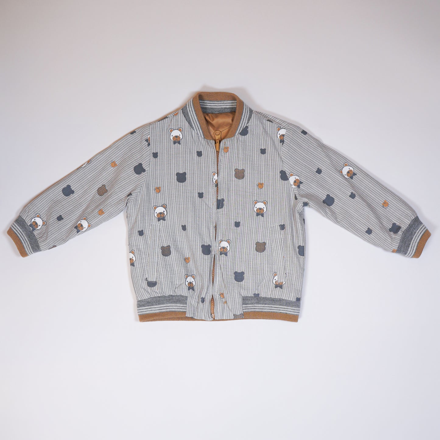 Baby boy, 3-pieces set reversible jacket